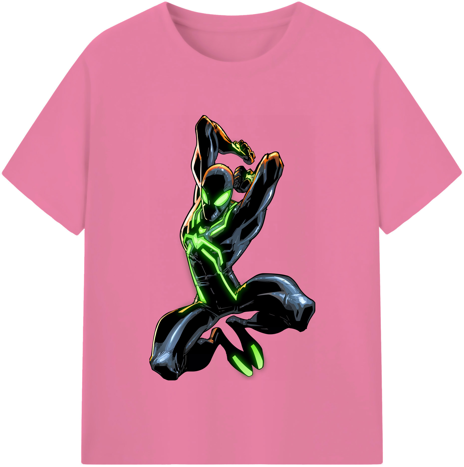 （画像用） Spider Man スパイダーマン 綿100％半袖Tシャツ（フロントプリント）